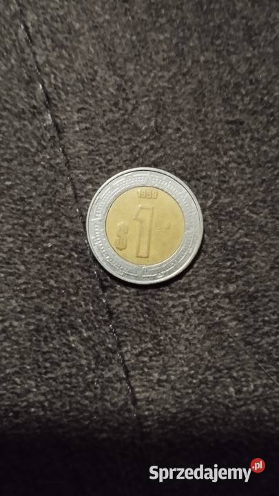 1 Peso Niecertyfikowane Meksykańskie Monety 1998 wielkopolskie Poznań