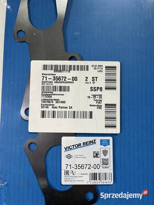 Uszczelka kolektora wydechowego Alfa 159 24JTDM osobowe Jarosław