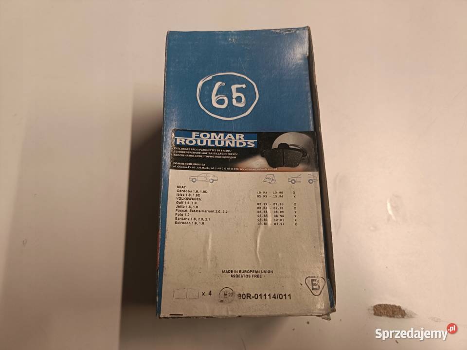 Seat Ibiza II Cordoba I VW Golf II PRZEDNIE Klocki hamulcowe Rudka sprzedam