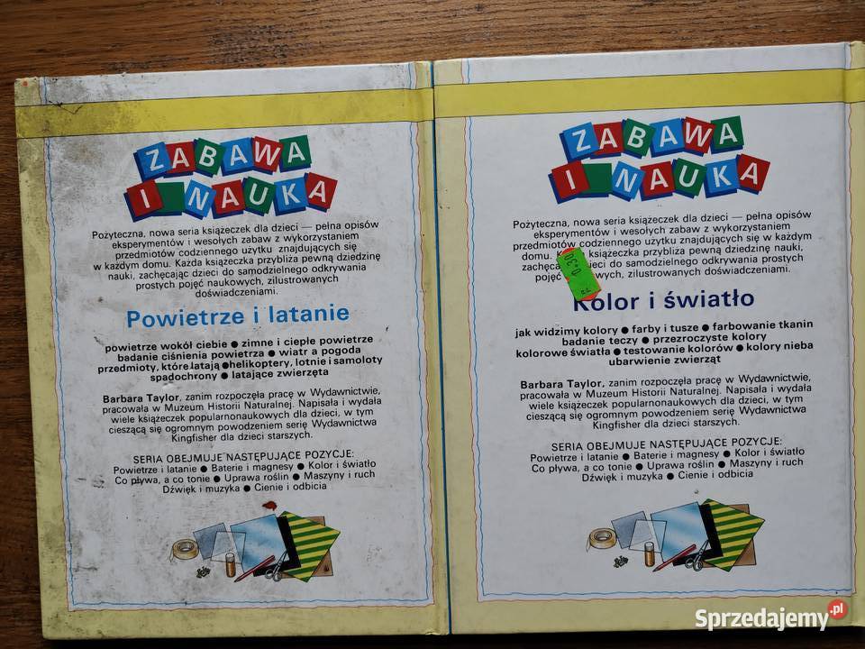Zabawa i nauka Kolor i światło Powietrze i małopolskie Kraków sprzedam