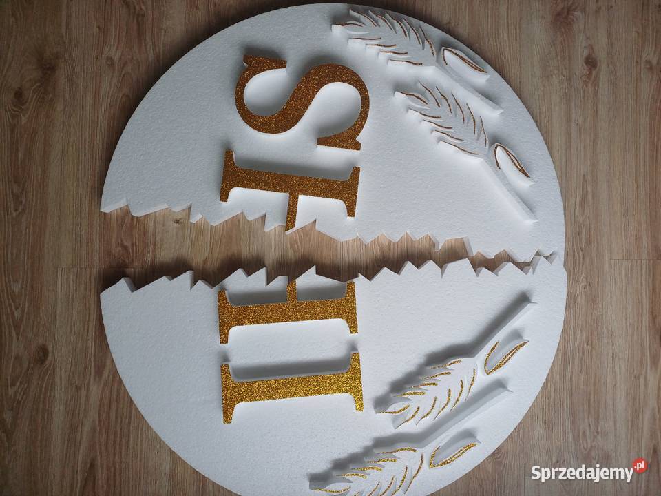 Hostia przełamana z kłosami dekoracja Wielkanoc Dobrzyca