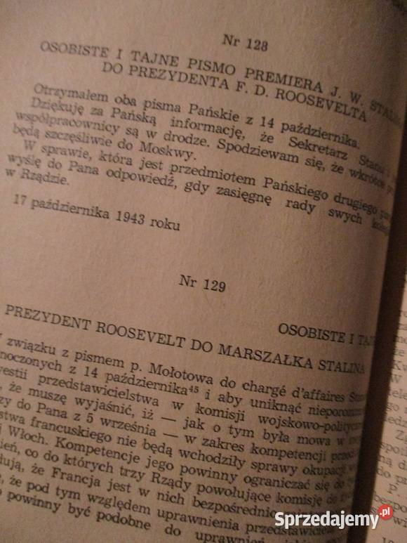 KorespondencjaStalin Churchill Attlee Roosevelt Łódź