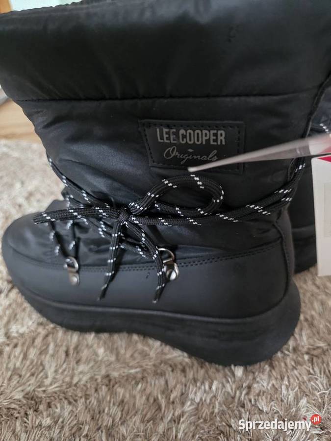 Oryginalne buty damskie Zimowe Lee Cooper czarne inna