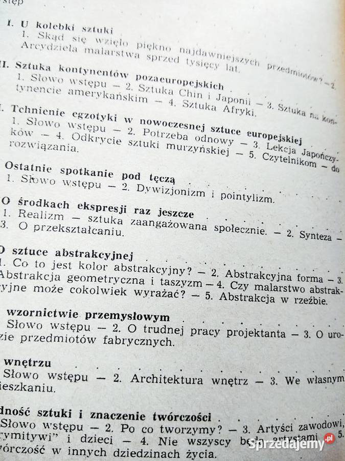 Wiadomości o sztuce 8 szkoła podstawowa Warszawa