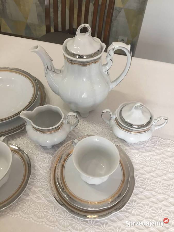 Garnitur obiadowy kawowy Bolero Princes E551 12 Nowa Sól sprzedam