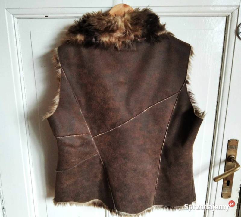 Futerko skóra piękna kamizelka futrzana skórzana Pozostałe sprzedam