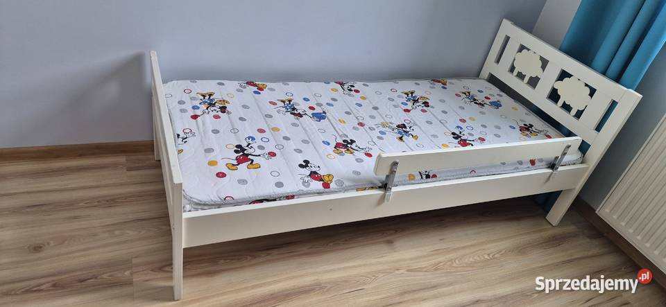 Łóżko dziecięce IKEA 70x160 materac oświetlenie Łóżka dolnośląskie Wrocław