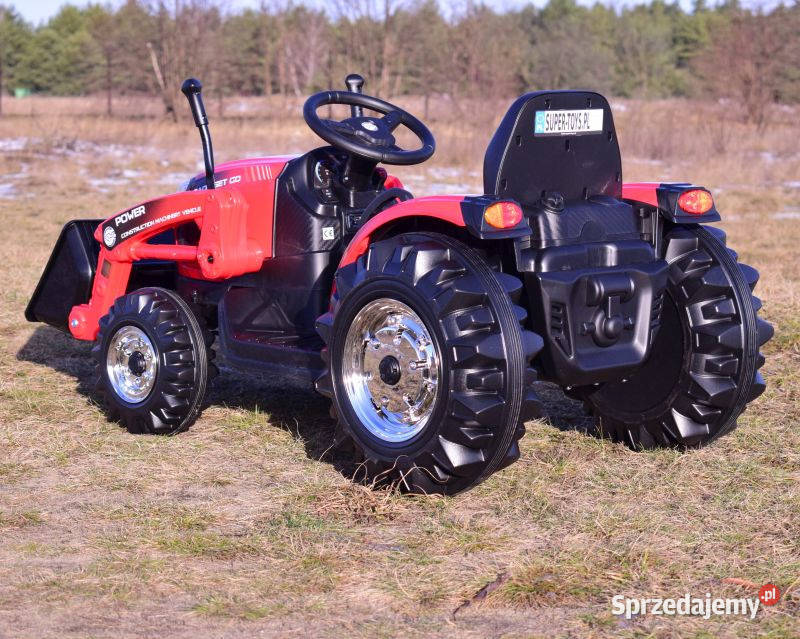 Autko TRAKTOR NA AKUMULATOR POWER Z ŁYŻKĄ dzieci Myszków