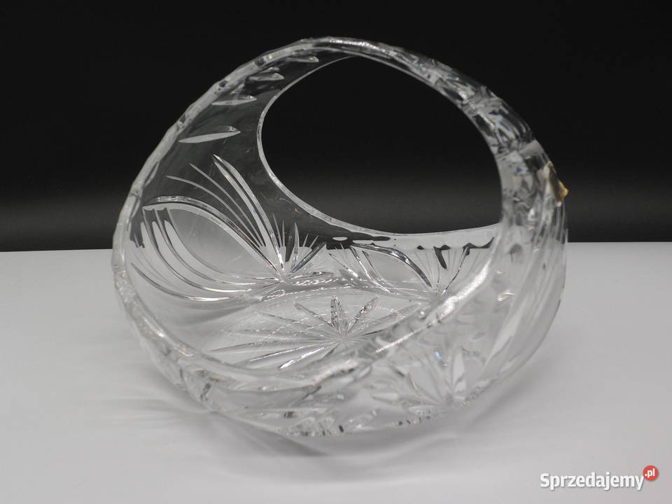 Kryształowy Koszyk MB GLASS BOHEMIA Ręczny Szlif Raszków