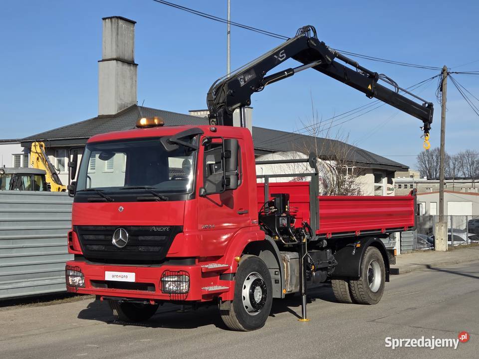 Mercedes AXOR 1824 HDS Hiab 122 Nowy Kiper czujnik martwego pola Łańcut