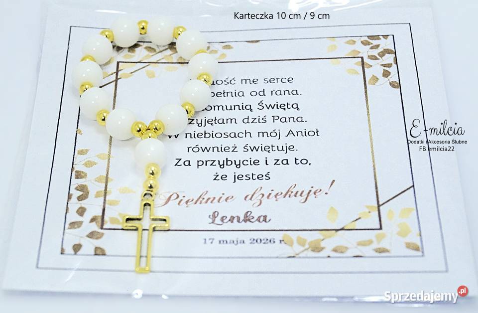 Podziękowania Gości I KOMUNIA ŚW CHRZEST Św Pozostałe Pozostałe Zielona Góra sprzedam