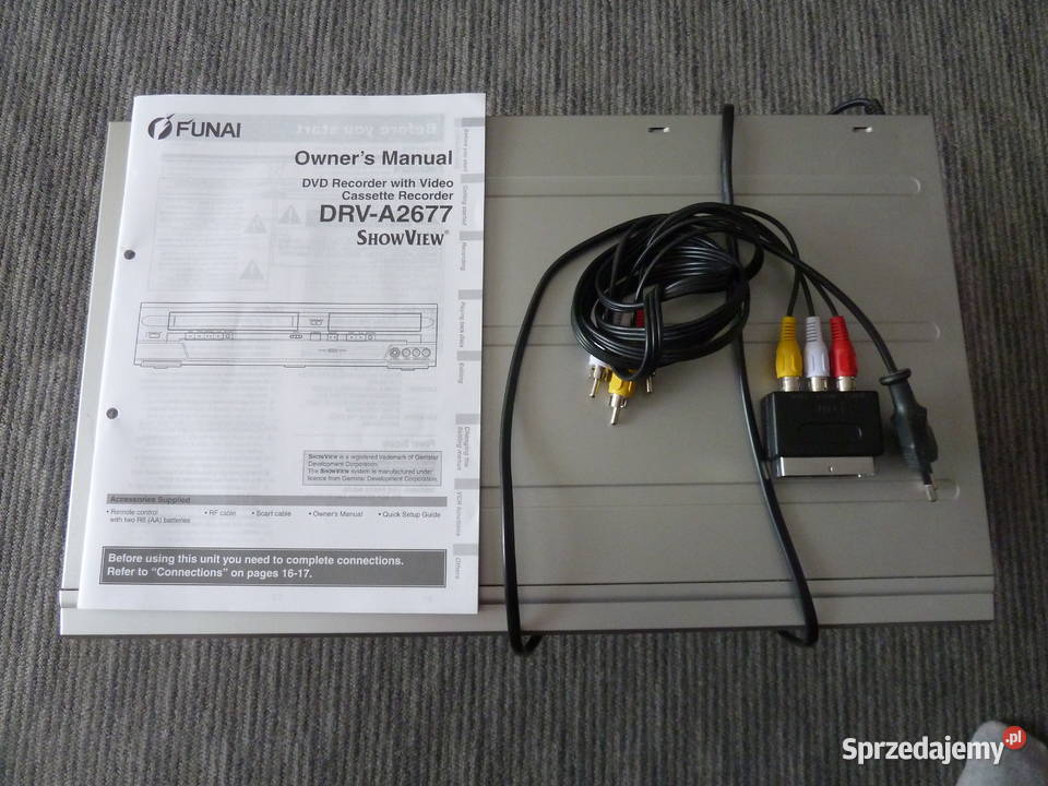 Magnetowid VHSDVD Funai DRVA2677 dwa w jednym z Warszawa sprzedam