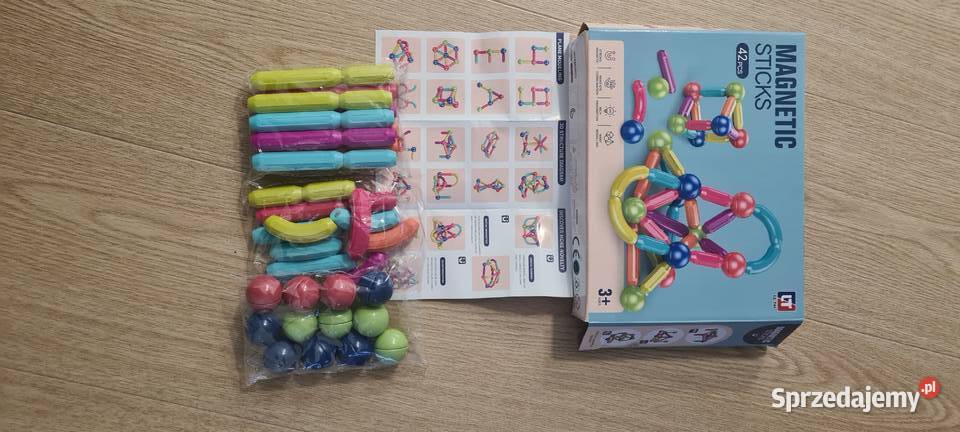 magnetyczne patyczki kulki 42 elementy mazowieckie Radom