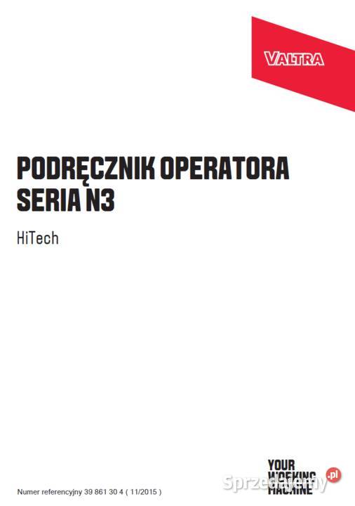 VALTRA N103 H N113 H i N123 H instrukcja obsługi Gdańsk