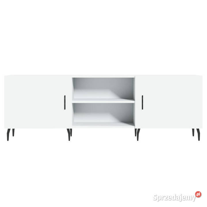 Szafka pod TV biała 150x30x50 materiał