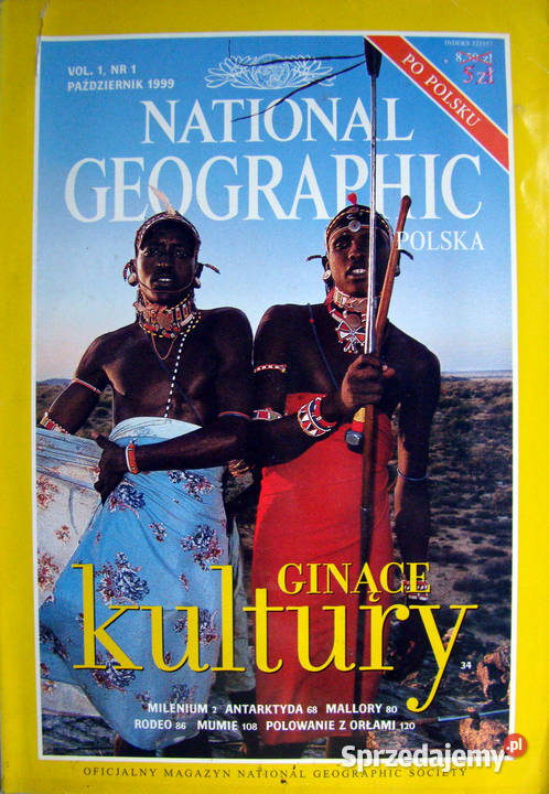 National Geographic Polska rocznik 1999 Czasopisma