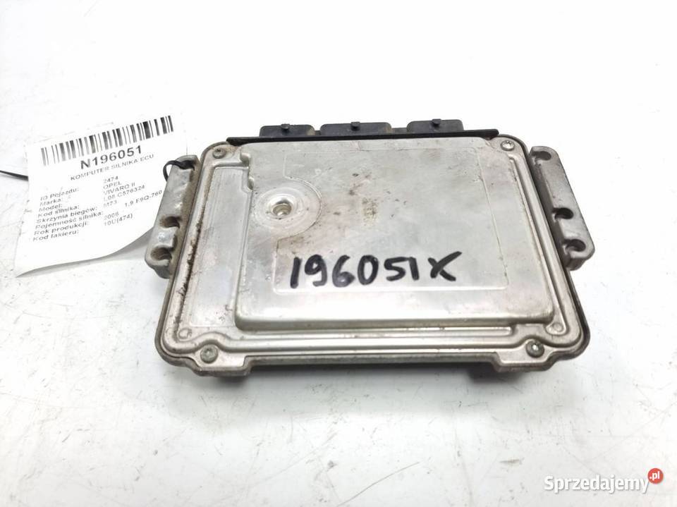 KOMPUTER SILNIKA ECU OPEL VIVARO II 0281011529 osobowe kujawsko-pomorskie