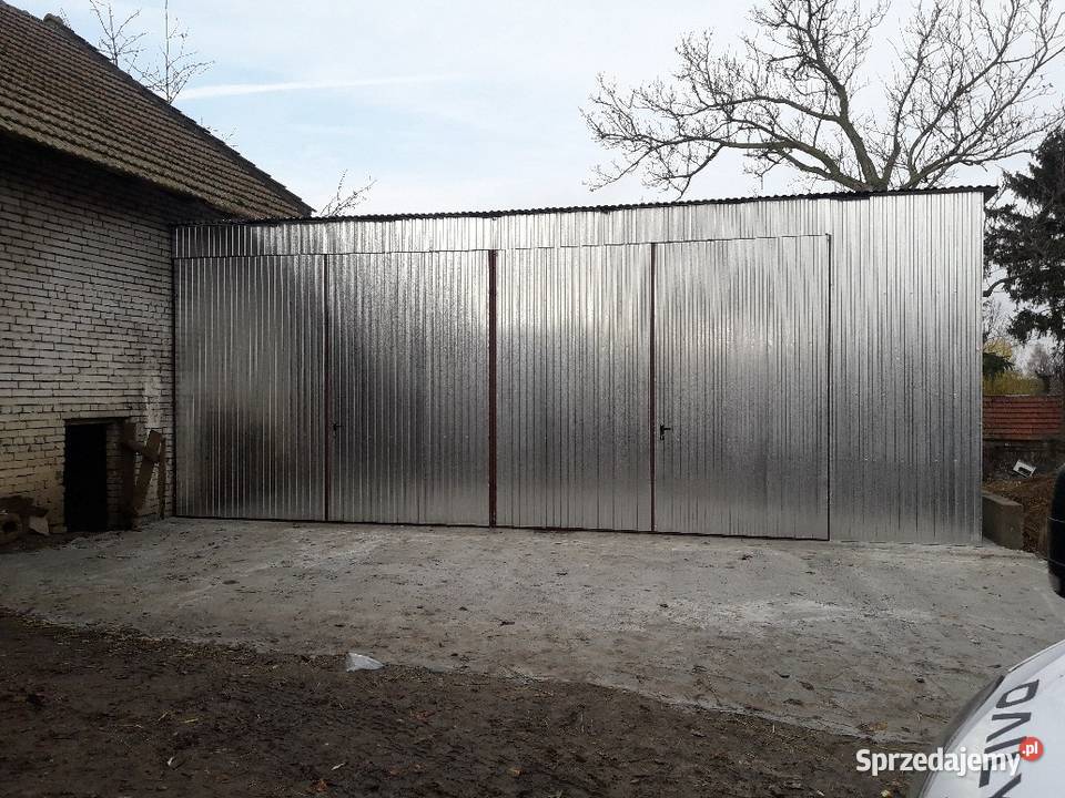 Garaż Blaszany hala 10x6m z profilawysoki wjazd Jelenia Góra