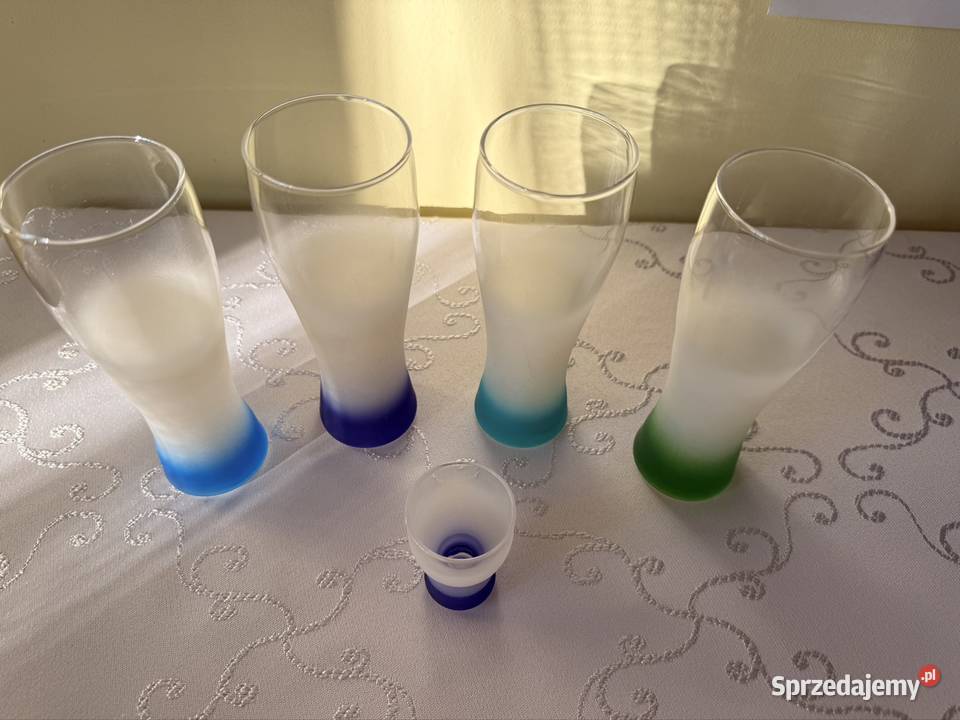 Zestaw Szklanek Szronionych Kieliszek Vintage wielokolorowy Czerwionka-Leszczyny