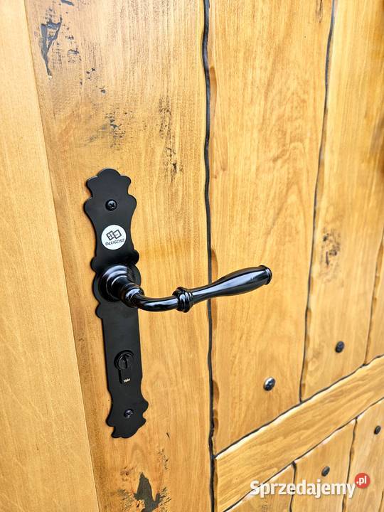 Drzwi DŁUGOSZ drewniane zewnętrzne wiejskie śląskie