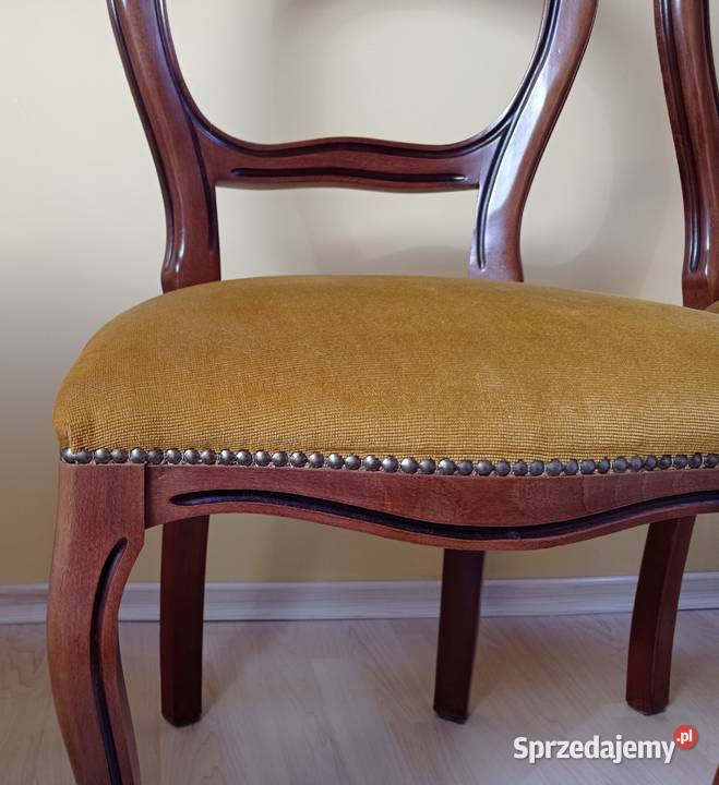 Krzesła drewniane tapicerowane 2 zestaw Krzesła Białystok