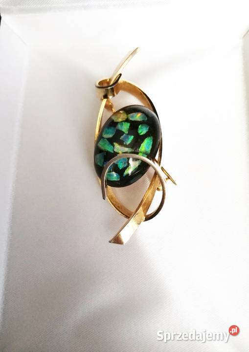 Klasyczna wykwintna delikatna broszka lubelskie