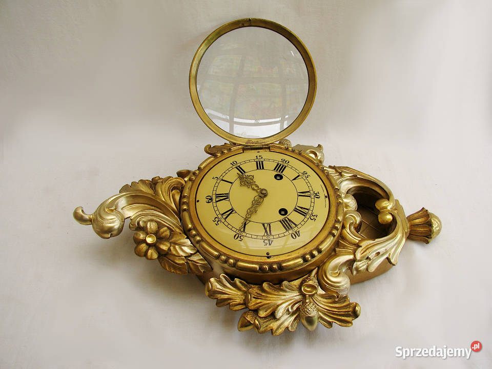 Szwedzki zabytkowy zegar ścienny Szczecinek