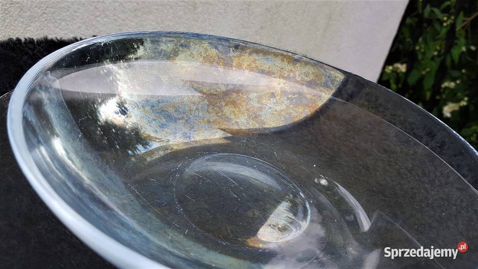 Szklane talerze obiadowe śląskie