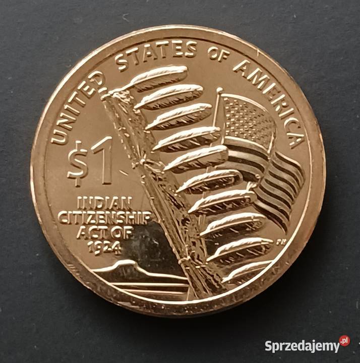 1 Dolar USA 2024 r Indianka Sacagawea men D wielkopolskie Konin
