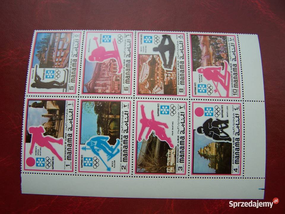 Manama 1972 MNH Sport Olimpiada Sapporo 72 Filatelistyka śląskie Tychy