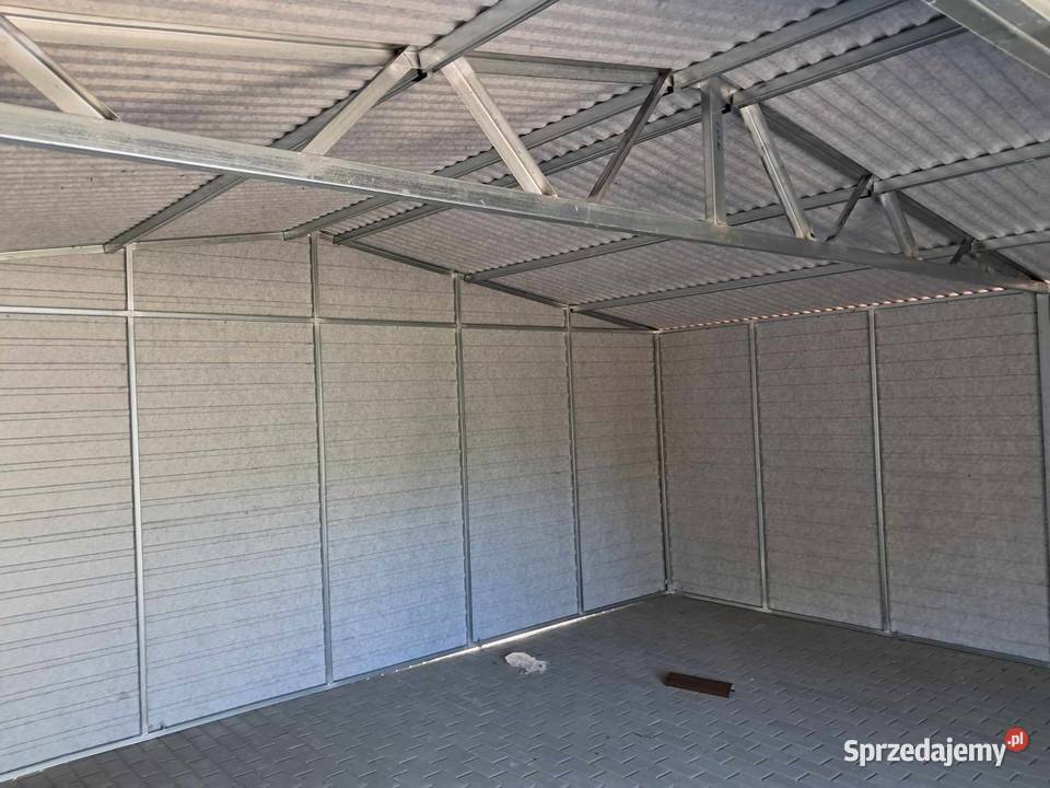Garaż blaszany wiata Wzmocniony PROFILAMI Łódź