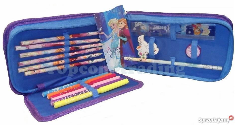 Piórnik z Wyposażeniem Kredki Pisaki FROZEN Mogilany sprzedam