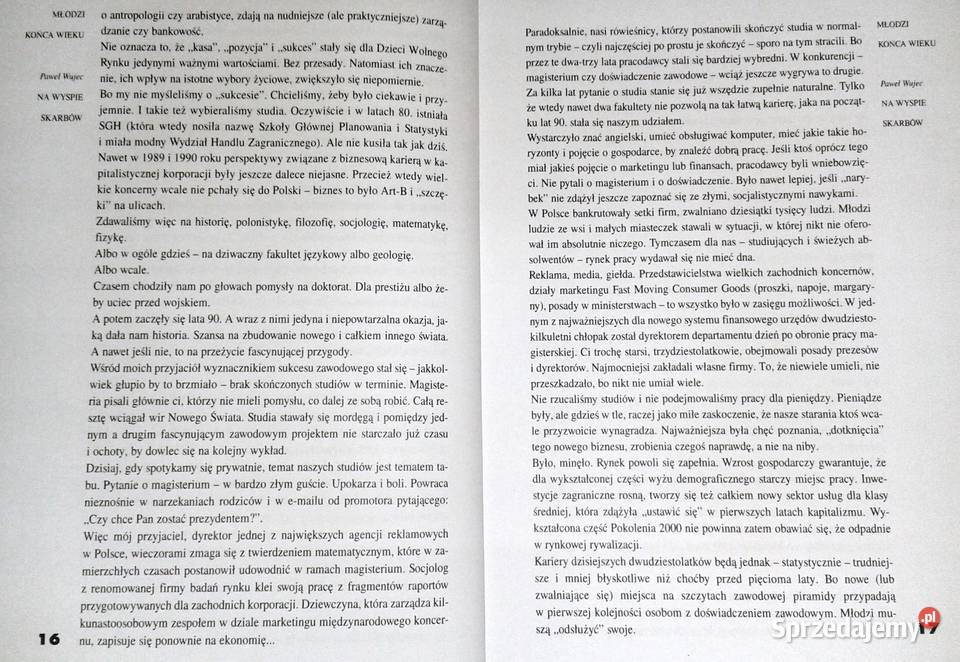 Młodzi końca wieku Marcin Piasecki twarda Pozostałe