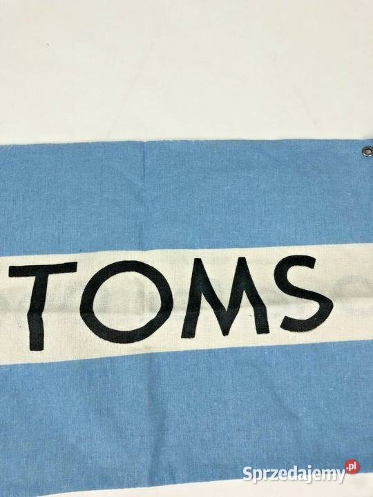 TOMS One For One Blue White Dust Cover Shoe