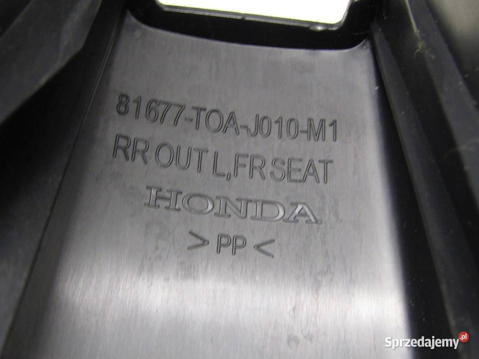 OSŁONA ZAŚLEPKA SZYN MOCOWAŃ FOTELA HONDA CRV