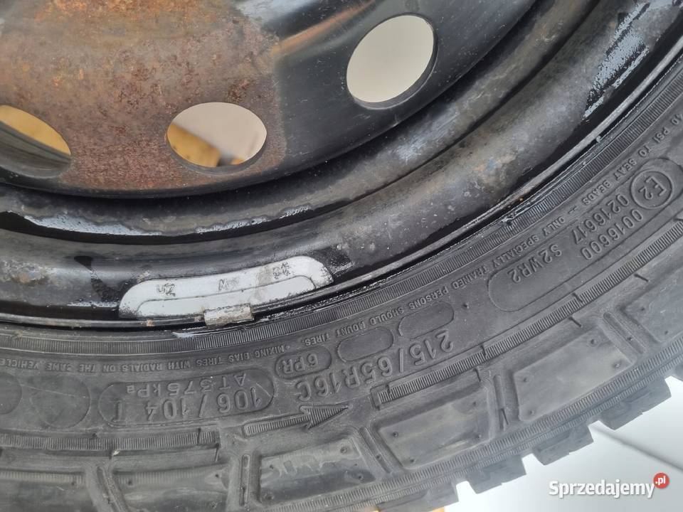 Renault Trafic III KOŁO ZAPASOWE Zapas felga Średnica 16" Rudka sprzedam