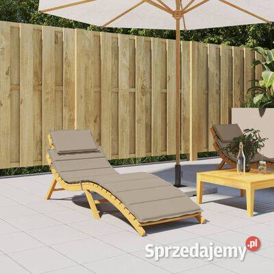 vidaXL Poduszka na leżak taupe 186x58x3 tkanina Poduszki Warszawa