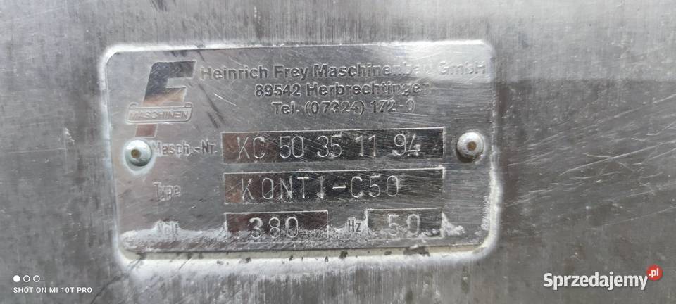 Nadziewarka próżniowa Frey Konti C50 Dobieszowice