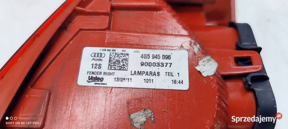 LAMPA PRAWY TYŁ W BŁOTNIK AUDI A6 C7 4G5945096 śląskie Przystajń