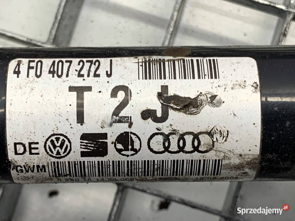 PÓŁOŚ PRAWY PRZÓD AUDI A6 C6 4F0407272J 27 180