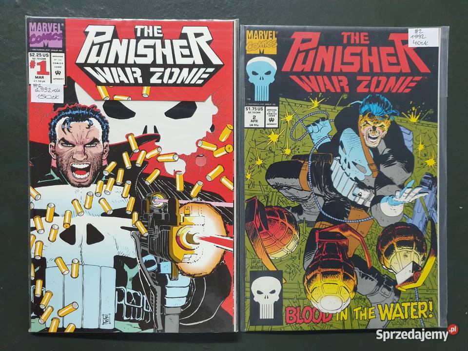 The Punisher War Zone zestaw 10 oryginalnych Amerykańskie pomorskie Gdynia
