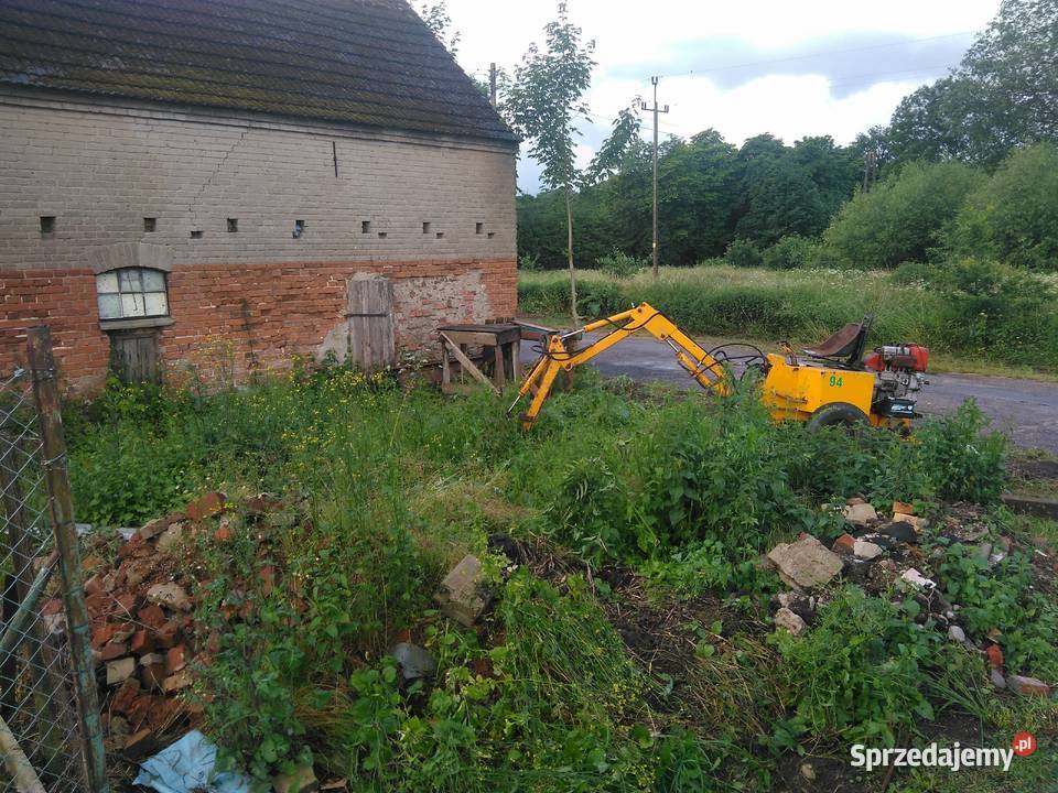 Minikoparka krocząca diesel sprytny sprzęt Koparki pomorskie Sopot