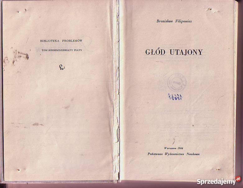 5482 GŁÓD UTAJNIONY BRONISŁAW FILIPOWICZ Czyrna