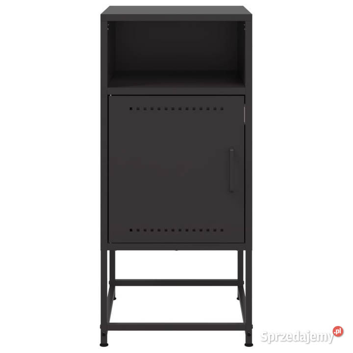 Szafki nocne 2 czarne 36x39x78 stal WM846567 Warszawa