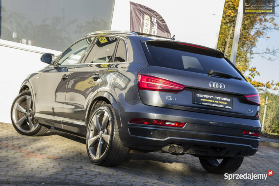 Audi Q3 SLINE Lift Ledy Daytona Panorama Hak wspomaganie kierownicy