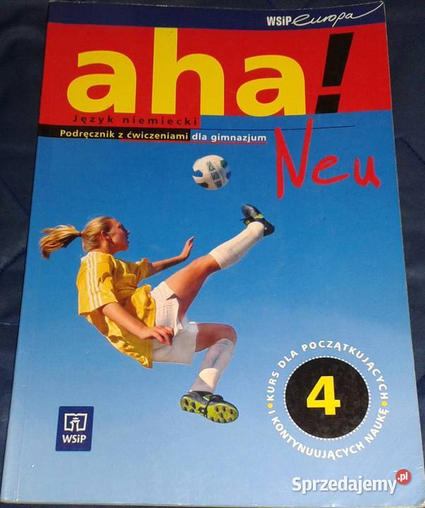 Aha 4 Język niemiecki A Potapowicz K Tkaczyk miękka Chełm sprzedam