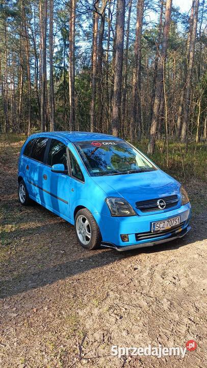 Opel Meriva 16 16v niebieska Motoryzacja śląskie Częstochowa