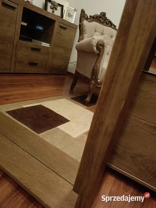 Duże lustro w starej dębowej ramie Lipno