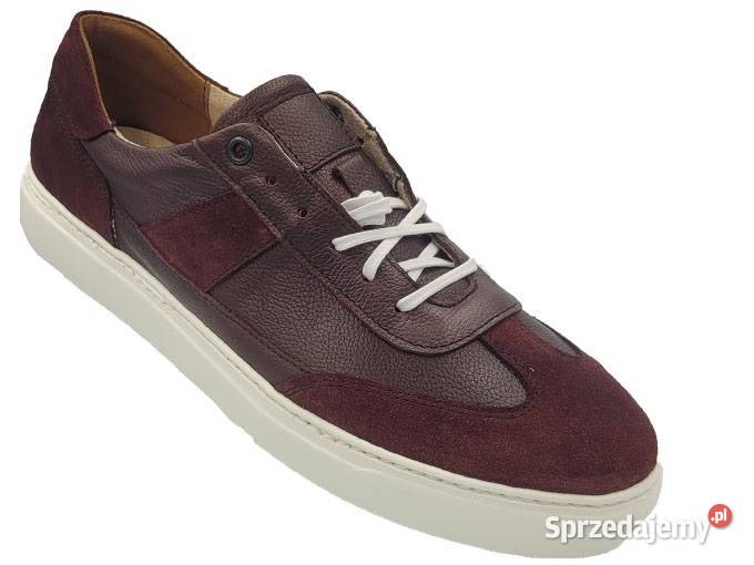 Sneakersy Męskie Bordowe 40 45