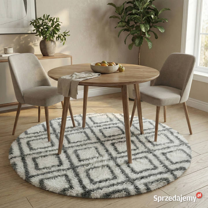 Dywan okrągły do salonu shaggy DECOR Opole